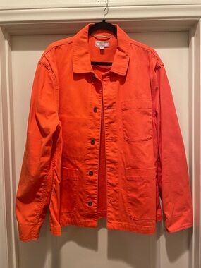 Wallace and Barnes orange chore jacket men's large